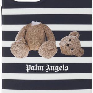 NEW $180 AUTHENTIC PALM ANGELS STRIPED TEDDY BEAR IPHONE 12 MINI PHONE CASE